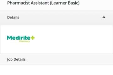 Shoprite Medirite Pharmacist Assistant Learnership